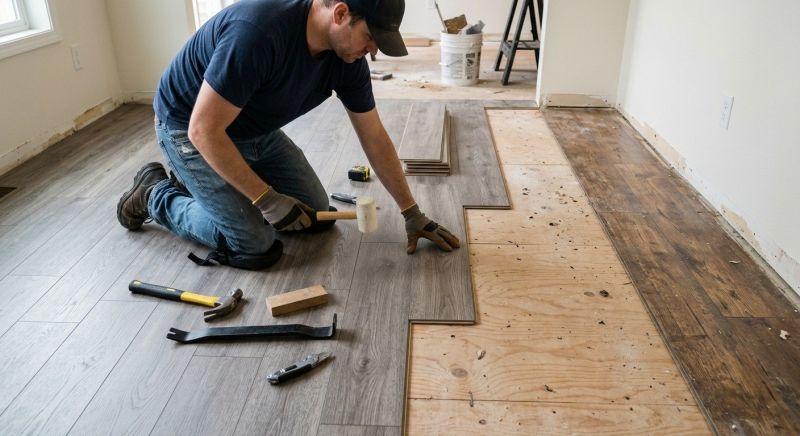 Laminate Floor Installation in Stoughton, MA