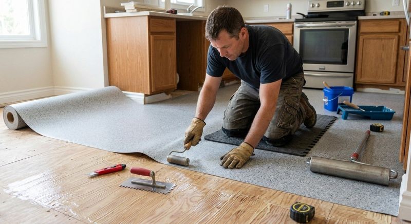 Linoleum Floor Installation in Chelsea, MA