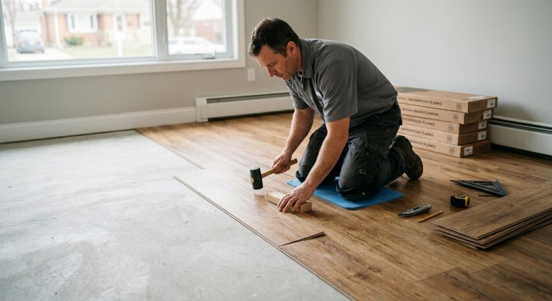 Linoleum Floor Installation in Dighton, MA