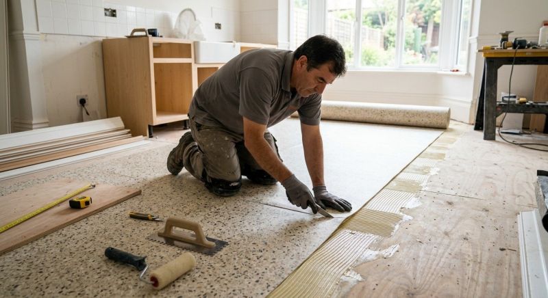 Linoleum Floor Installation in Norfolk, MA