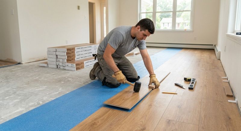 Luxury Vinyl Tile Installation in Middleboro, MA