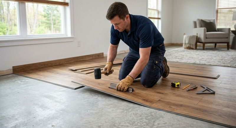 Luxury Vinyl Tile Installation in South Walpole, MA