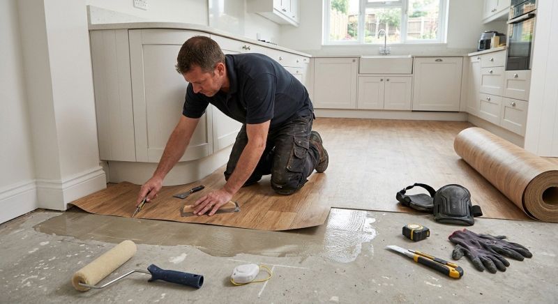 Sheet Linoleum Installation in Stoughton, MA