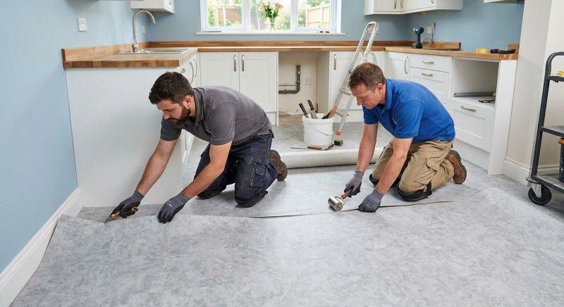 Linoleum Floor Installation in Rockland, MA